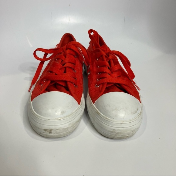 Rocketdog bright red platform Sneakers retro style size 8 - Picture 2 of 7